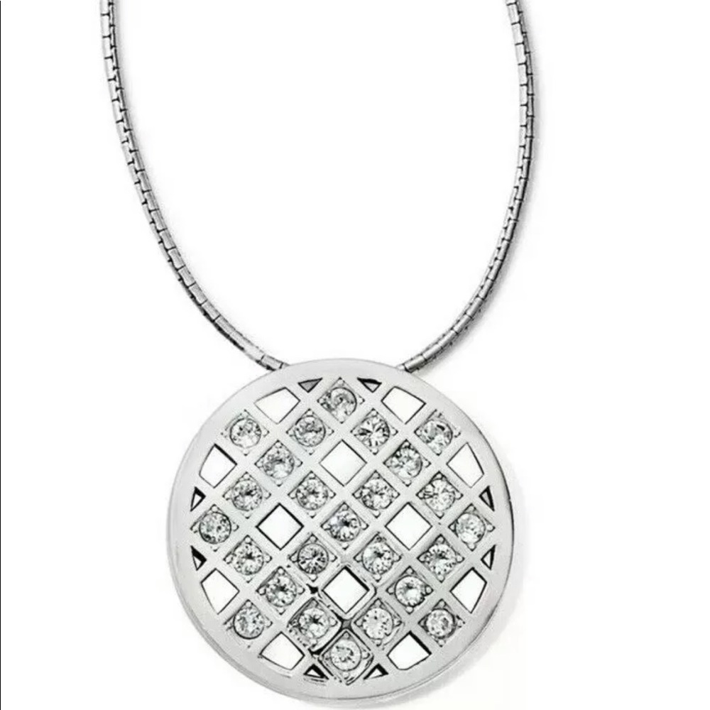BRIGHTON BONJOUR Disc Crystal  LONG NECKLACE